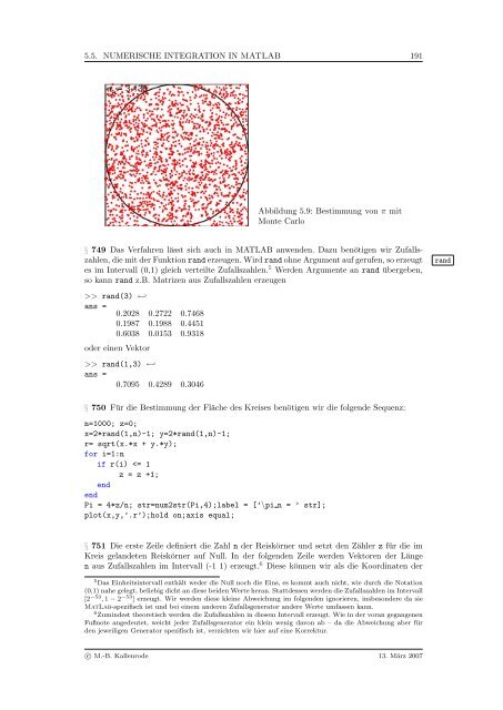 Mathematik fÃ¼r Physiker - Numerische Physik: Modellierung