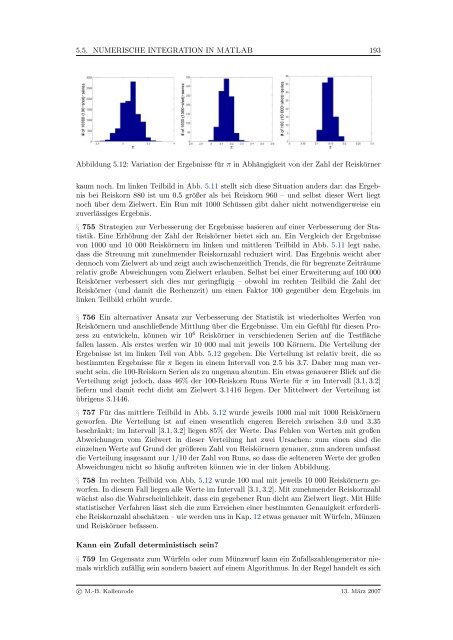 Mathematik fÃ¼r Physiker - Numerische Physik: Modellierung