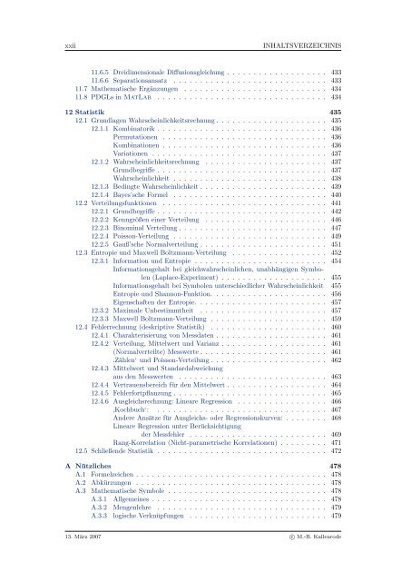 Mathematik fÃ¼r Physiker - Numerische Physik: Modellierung