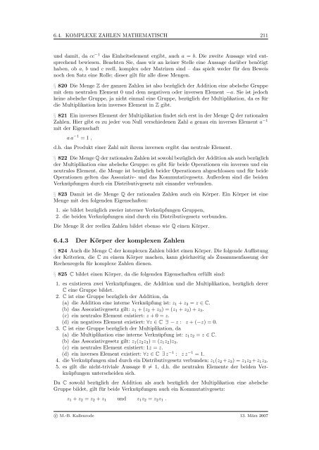 Mathematik fÃ¼r Physiker - Numerische Physik: Modellierung