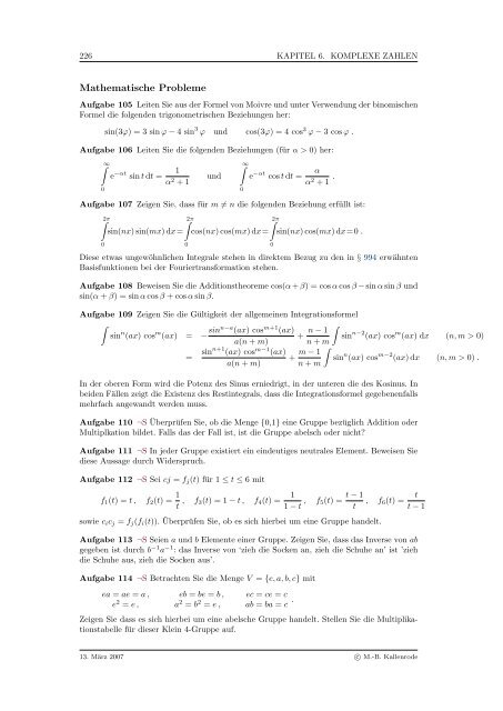 Mathematik fÃ¼r Physiker - Numerische Physik: Modellierung