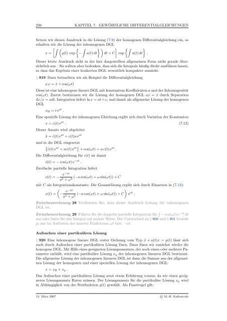 Mathematik fÃ¼r Physiker - Numerische Physik: Modellierung