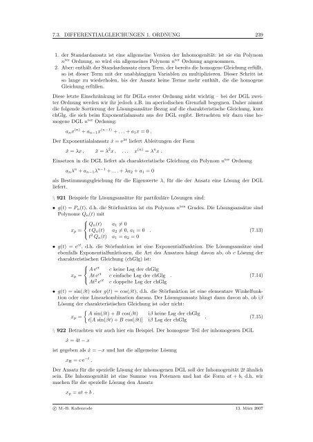 Mathematik fÃ¼r Physiker - Numerische Physik: Modellierung