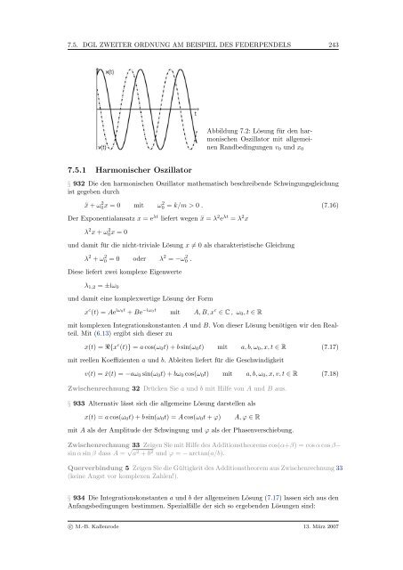 Mathematik fÃ¼r Physiker - Numerische Physik: Modellierung