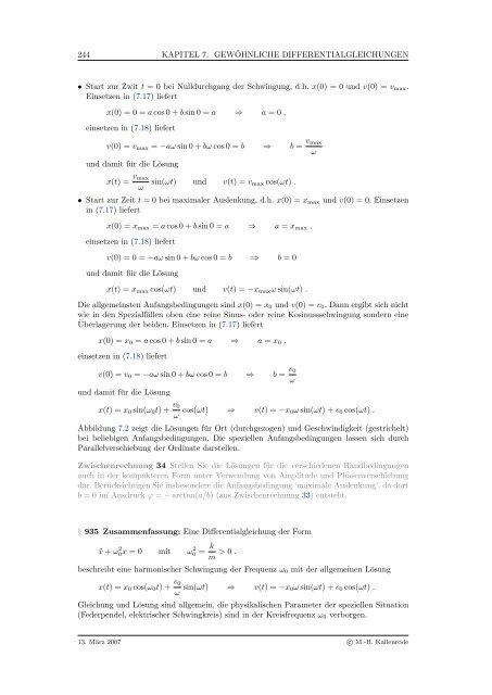 Mathematik fÃ¼r Physiker - Numerische Physik: Modellierung