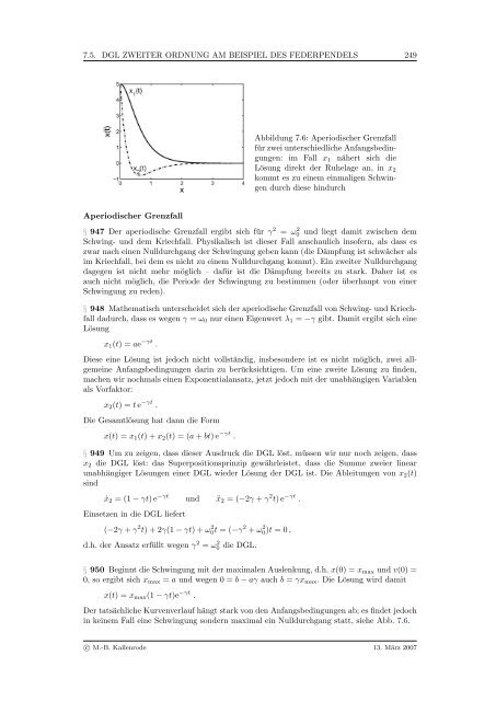 Mathematik fÃ¼r Physiker - Numerische Physik: Modellierung