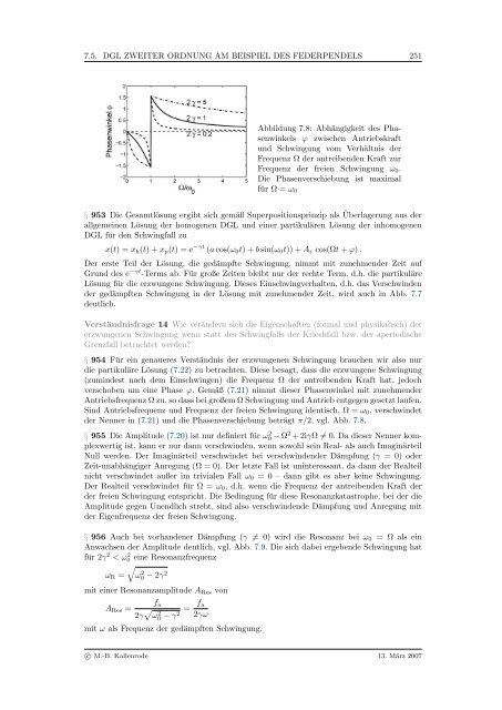 Mathematik fÃ¼r Physiker - Numerische Physik: Modellierung