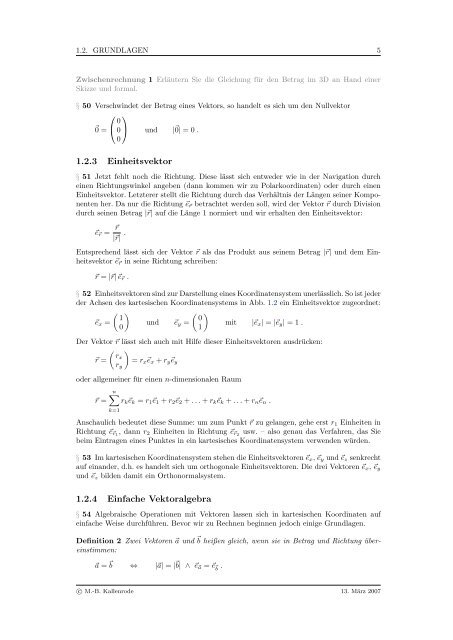 Mathematik fÃ¼r Physiker - Numerische Physik: Modellierung