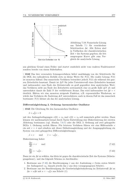 Mathematik fÃ¼r Physiker - Numerische Physik: Modellierung