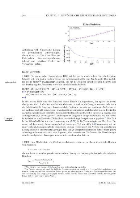 Mathematik fÃ¼r Physiker - Numerische Physik: Modellierung