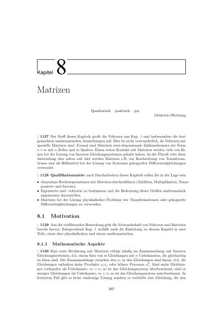 Mathematik fÃ¼r Physiker - Numerische Physik: Modellierung