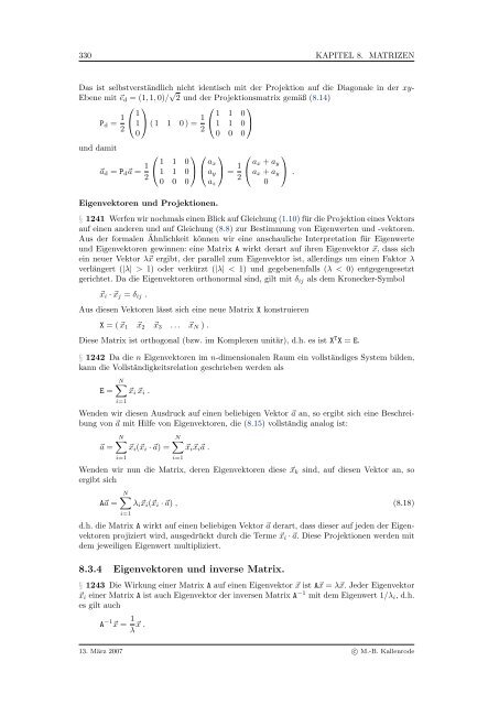 Mathematik fÃ¼r Physiker - Numerische Physik: Modellierung