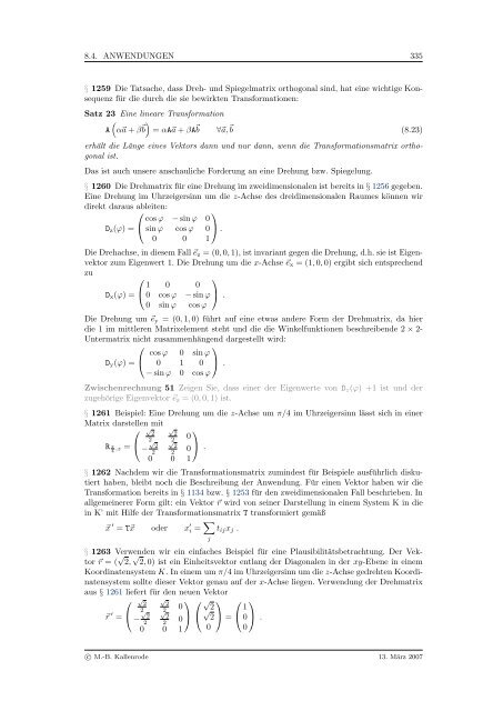 Mathematik fÃ¼r Physiker - Numerische Physik: Modellierung