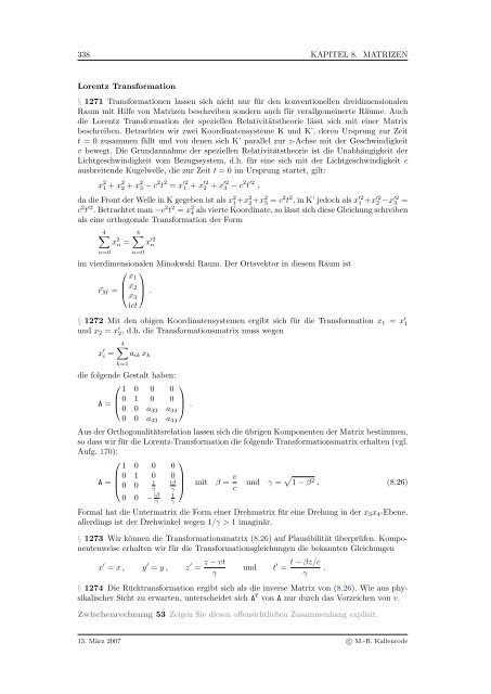 Mathematik fÃ¼r Physiker - Numerische Physik: Modellierung