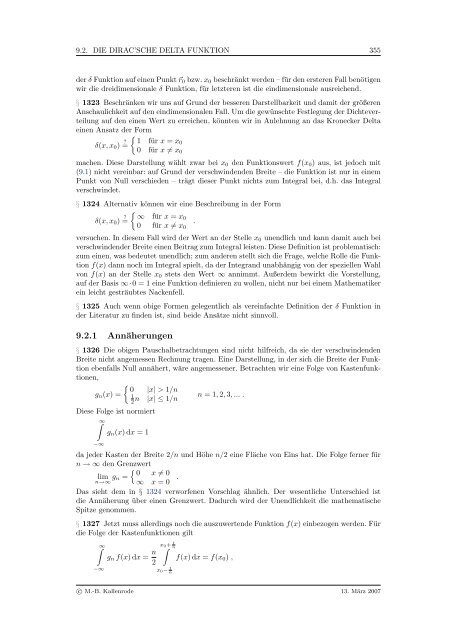 Mathematik fÃ¼r Physiker - Numerische Physik: Modellierung