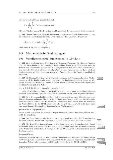 Mathematik fÃ¼r Physiker - Numerische Physik: Modellierung