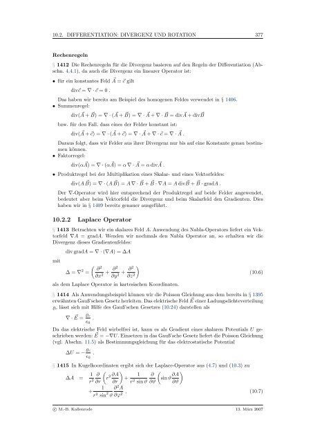 Mathematik fÃ¼r Physiker - Numerische Physik: Modellierung