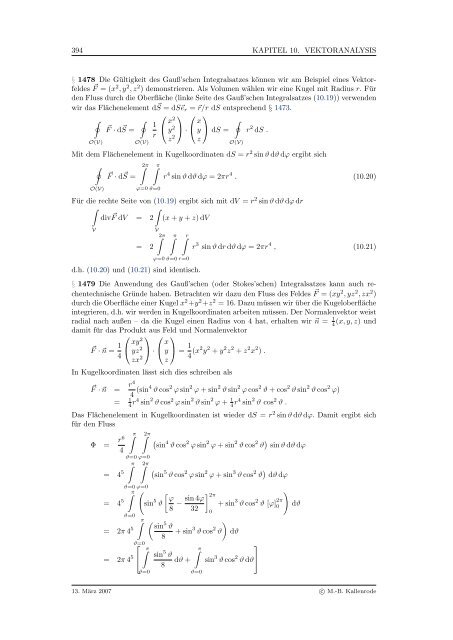 Mathematik fÃ¼r Physiker - Numerische Physik: Modellierung