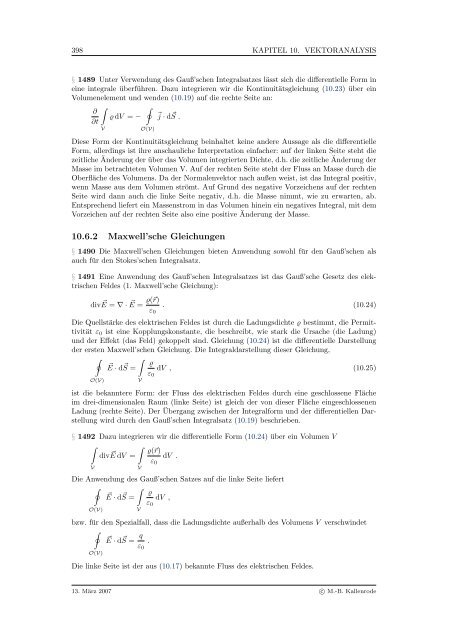 Mathematik fÃ¼r Physiker - Numerische Physik: Modellierung