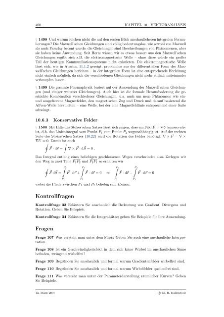 Mathematik fÃ¼r Physiker - Numerische Physik: Modellierung