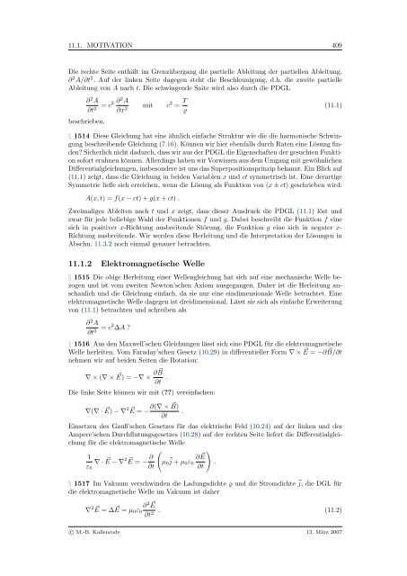 Mathematik fÃ¼r Physiker - Numerische Physik: Modellierung