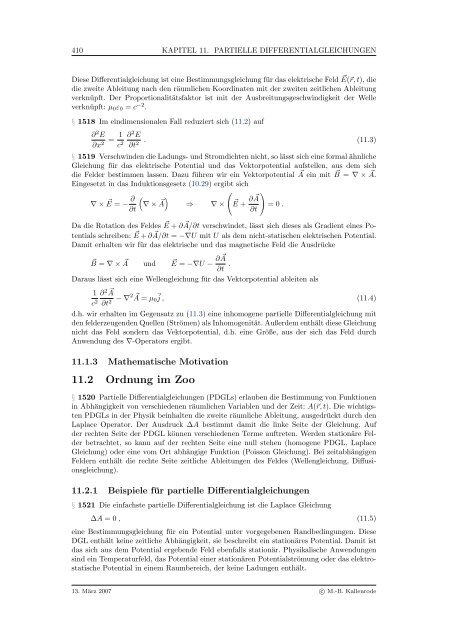 Mathematik fÃ¼r Physiker - Numerische Physik: Modellierung