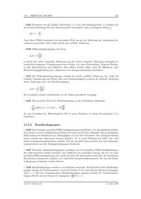 Mathematik fÃ¼r Physiker - Numerische Physik: Modellierung