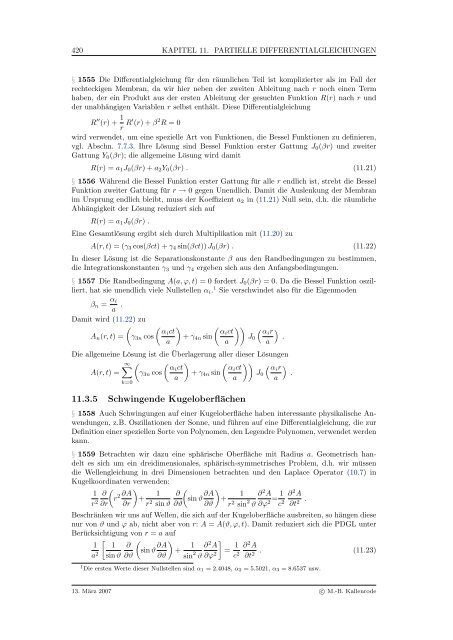 Mathematik fÃ¼r Physiker - Numerische Physik: Modellierung