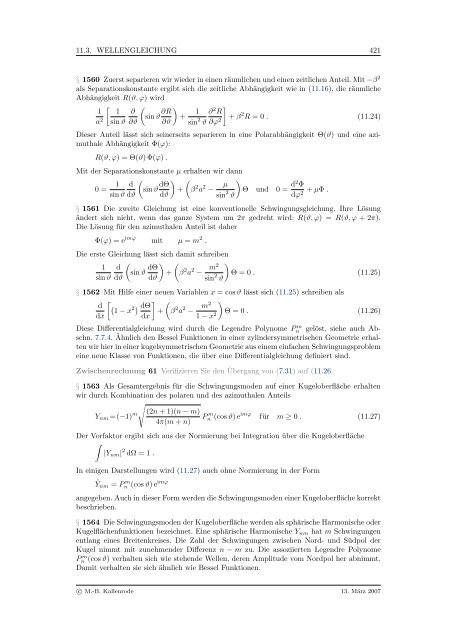 Mathematik fÃ¼r Physiker - Numerische Physik: Modellierung