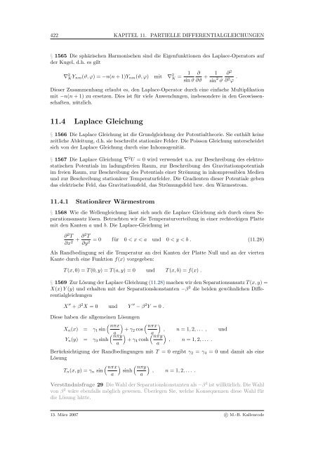 Mathematik fÃ¼r Physiker - Numerische Physik: Modellierung