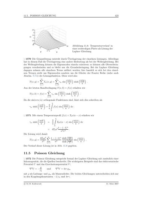 Mathematik fÃ¼r Physiker - Numerische Physik: Modellierung