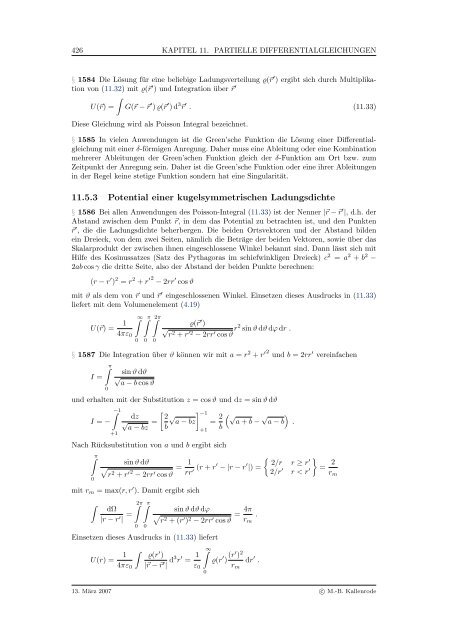 Mathematik fÃ¼r Physiker - Numerische Physik: Modellierung