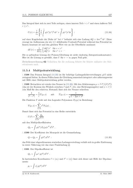 Mathematik fÃ¼r Physiker - Numerische Physik: Modellierung