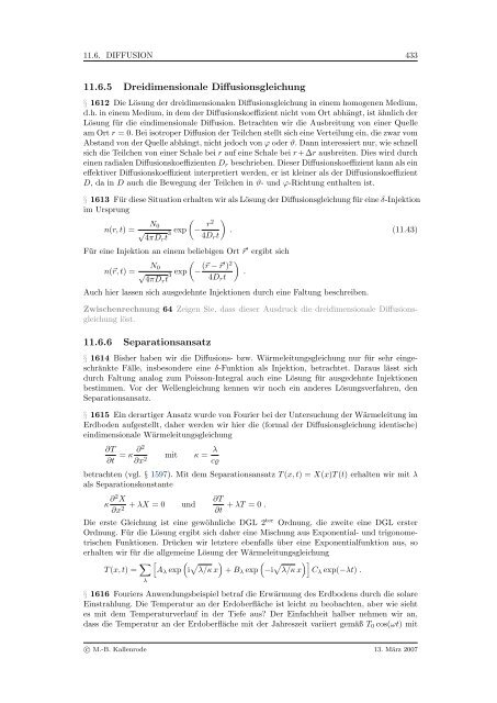 Mathematik fÃ¼r Physiker - Numerische Physik: Modellierung