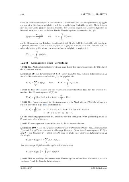 Mathematik fÃ¼r Physiker - Numerische Physik: Modellierung