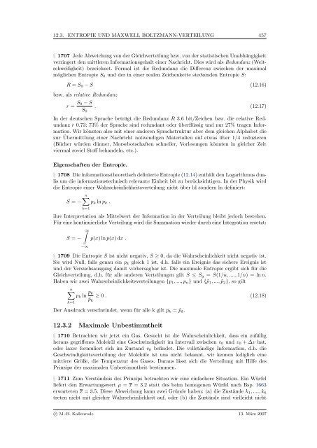 Mathematik fÃ¼r Physiker - Numerische Physik: Modellierung