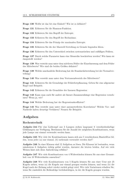 Mathematik fÃ¼r Physiker - Numerische Physik: Modellierung