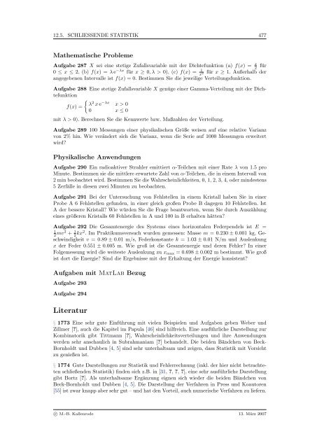 Mathematik fÃ¼r Physiker - Numerische Physik: Modellierung