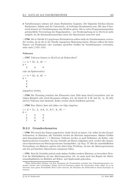 Mathematik fÃ¼r Physiker - Numerische Physik: Modellierung