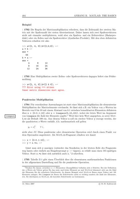 Mathematik fÃ¼r Physiker - Numerische Physik: Modellierung