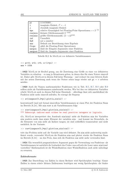 Mathematik fÃ¼r Physiker - Numerische Physik: Modellierung