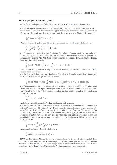 Mathematik fÃ¼r Physiker - Numerische Physik: Modellierung