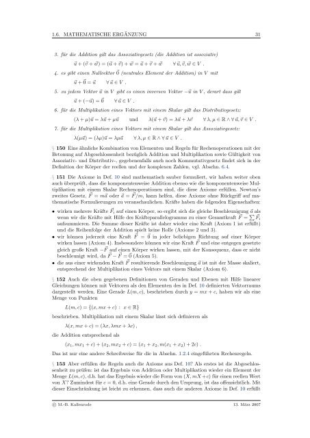 Mathematik fÃ¼r Physiker - Numerische Physik: Modellierung