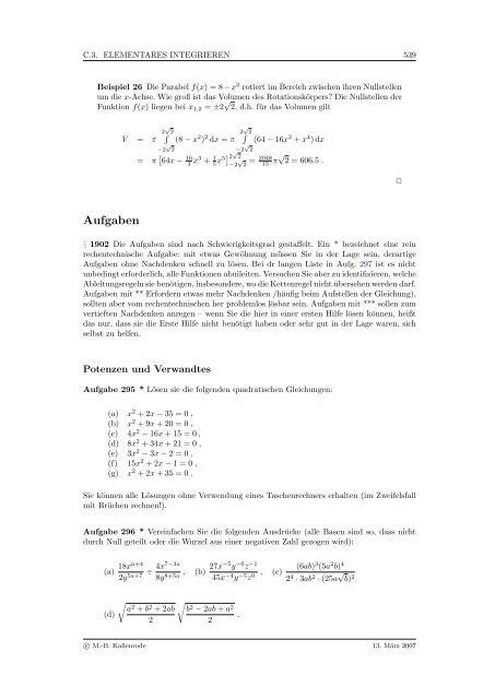 Mathematik fÃ¼r Physiker - Numerische Physik: Modellierung