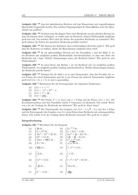 Mathematik fÃ¼r Physiker - Numerische Physik: Modellierung