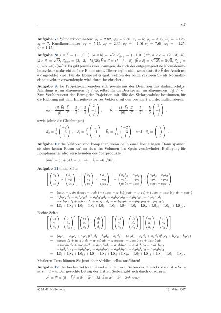 Mathematik fÃ¼r Physiker - Numerische Physik: Modellierung