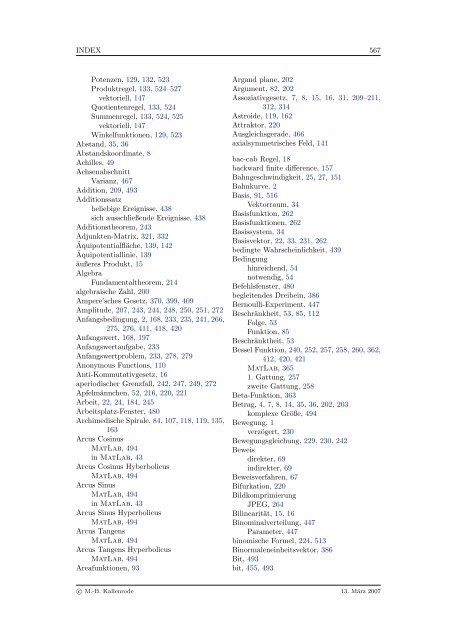 Mathematik fÃ¼r Physiker - Numerische Physik: Modellierung