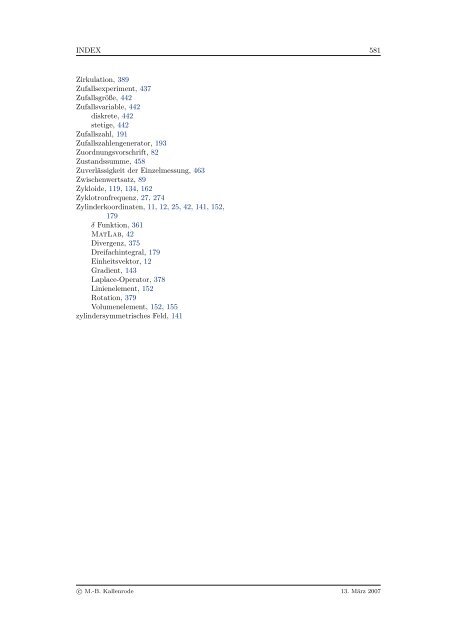 Mathematik fÃ¼r Physiker - Numerische Physik: Modellierung