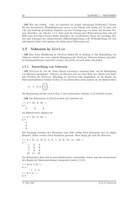 Mathematik fÃ¼r Physiker - Numerische Physik: Modellierung