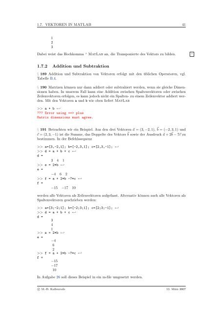 Mathematik fÃ¼r Physiker - Numerische Physik: Modellierung